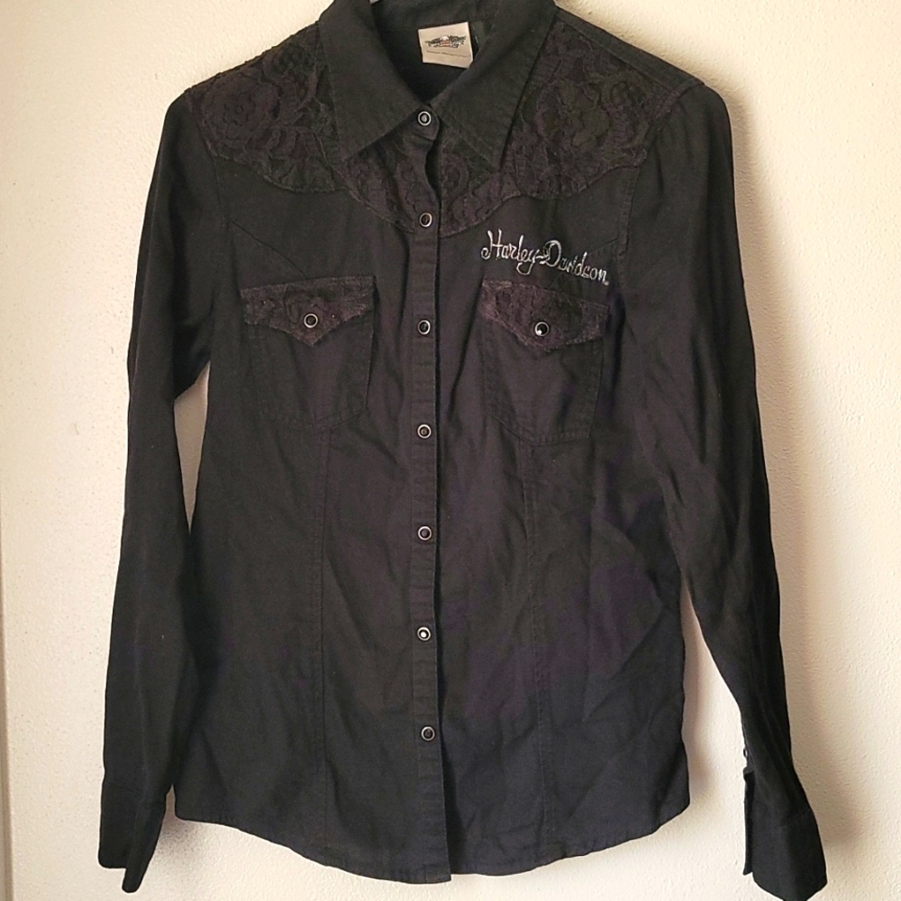 Harley Davidson button down shirt